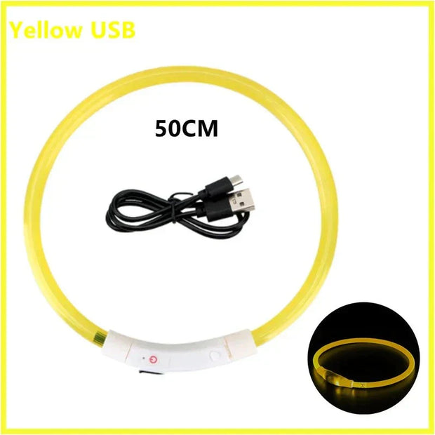 USB Rechargeable Luminous Collar